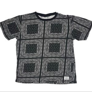 WESC Black Bandanna T-Shirt Unisex L/XL